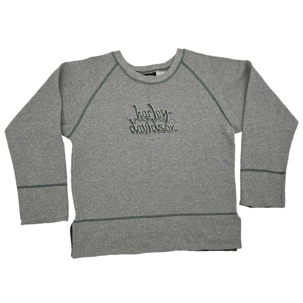 Vintage y2k Harley Davidson women's M crewneck sweatshirt eagle motorcycles